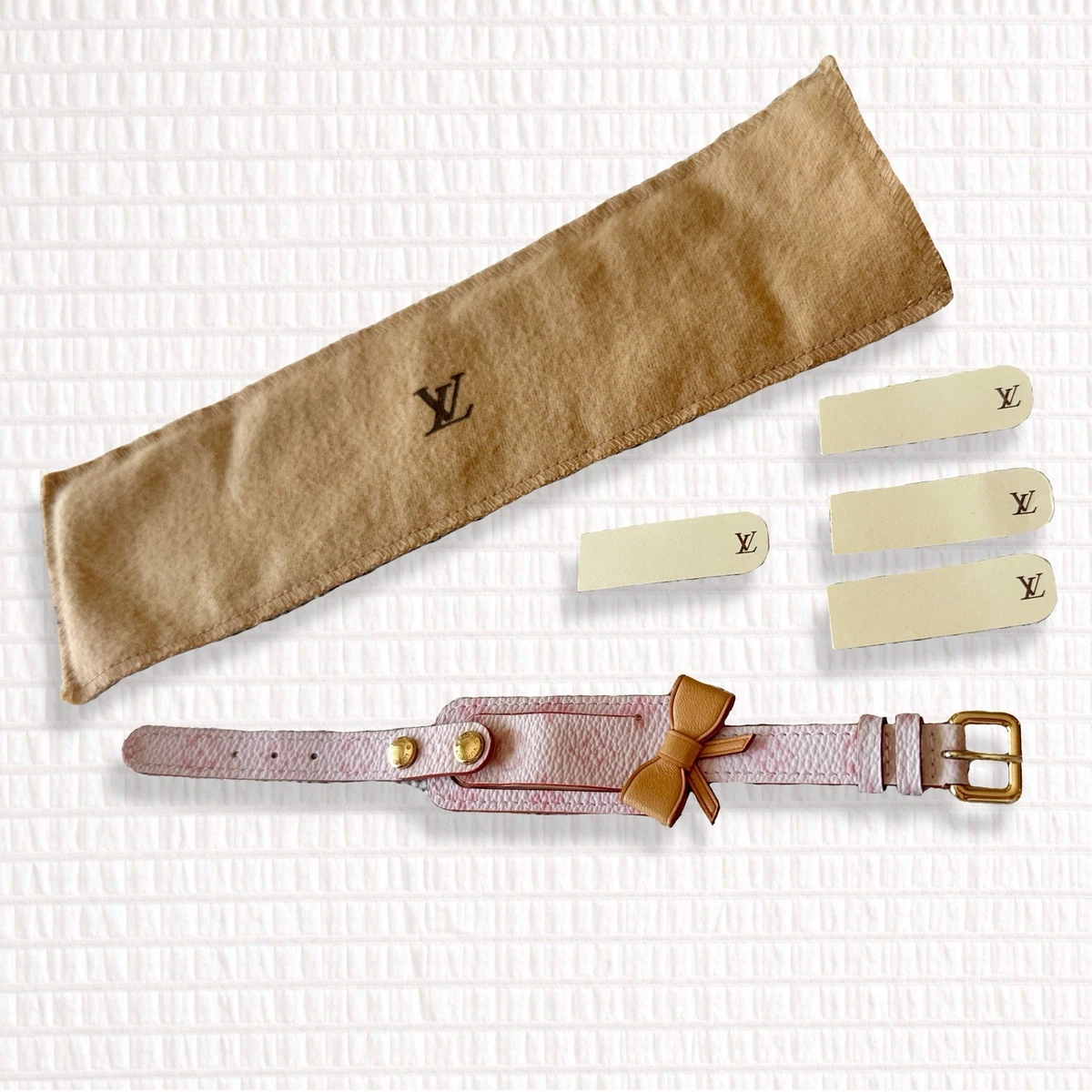 25+ Louis Vuitton Leather Pink Fashion Bracelets for sale