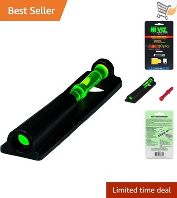 Shotgun Sight Fiber Optic Green Red Dovetail Hunting Vent-Ribbed USA
