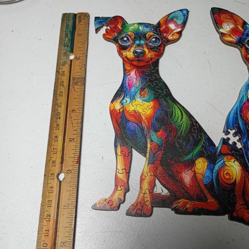 Puzzle miniature en bois Premier Pinscher jumeau - Photo 3/8
