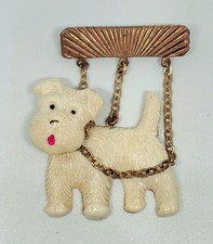 Adorable Vintage Dog Westie Terrier 1.75