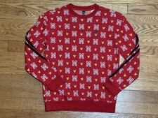 Adidas X Disney Mickey Mouse Monogram Crewneck Unisex Kids Small Sweatshirt