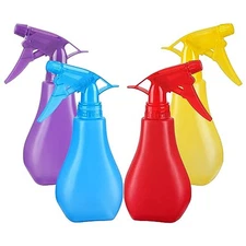 4Pack 8Oz Empty Plastic Spray Bottles, Squirt Bottles Refillable Water Mist 