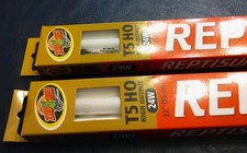  2 Zoo Med ReptiSun 5.0 UVB T5 HO High Output 22 Inch Reptile Lamps
