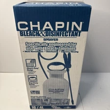 Chapin 20075 Disinfectant Bleach Sprayer, 1 Gallon New Sealed In Box