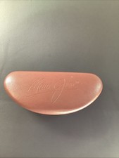 Maui Jim Sunglasses Large Clam Shell Hard Case Brown Leather Rare Color