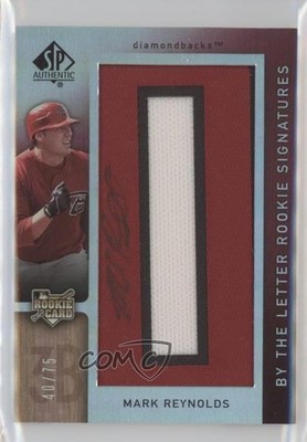 2007 SP Authentic 40/75 Mark Reynolds (Letter O) #116 Rookie Auto RC 0b2