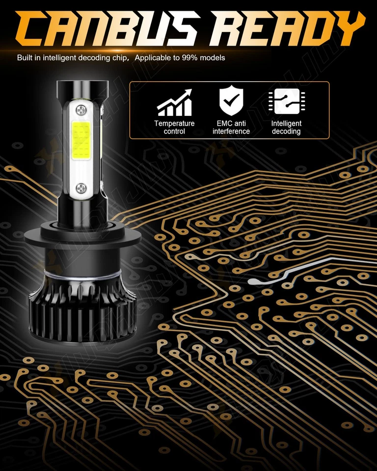 6x bombillas faros LED luces altas/bajas + luces antiniebla 6000 k para BMW 328i 2007-2016 Foto 3 de 4