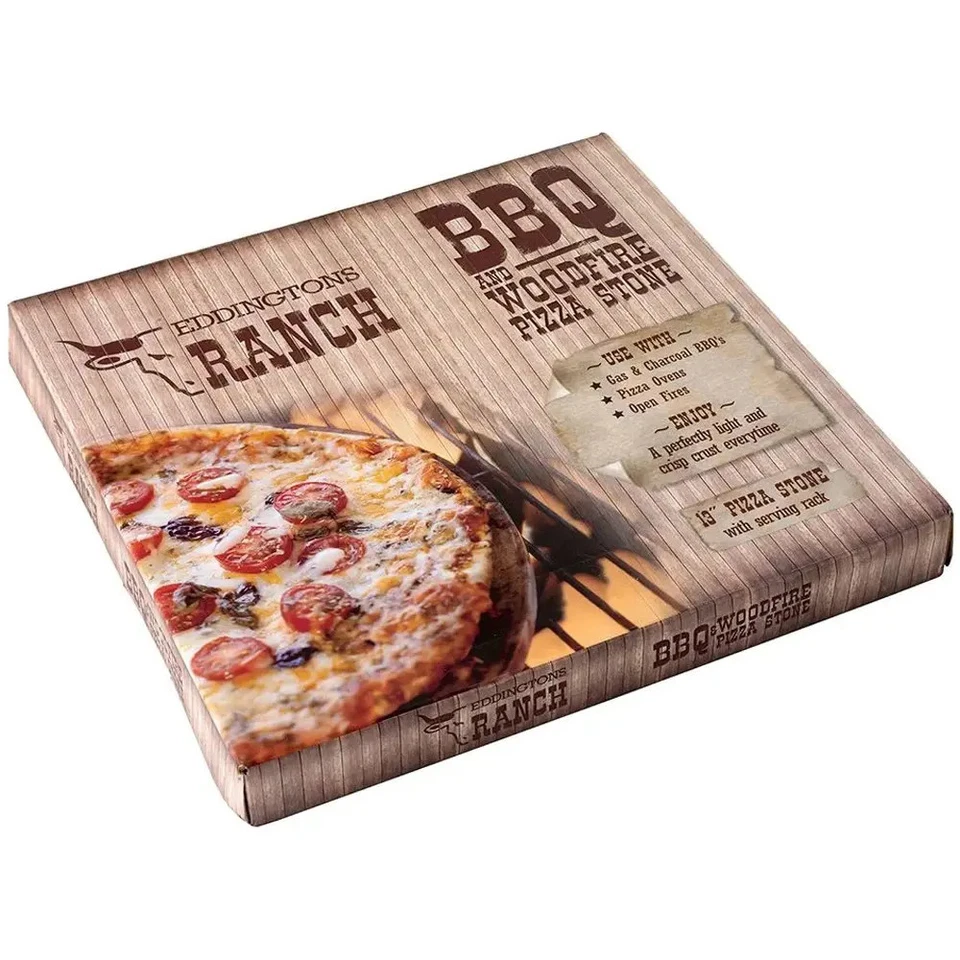 Round Pizza Stone 13" with Stand for BBQ Pizza Ovens Open Fires Eddingtons Ranch - Image 4 of 4