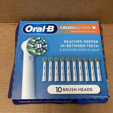 Oral-B Cross Action X - Replacement Brush Heads- 10 Count