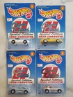 Vtg Hot Wheels corvette central full set  1958, 1963, 1975, & 1988 real riders