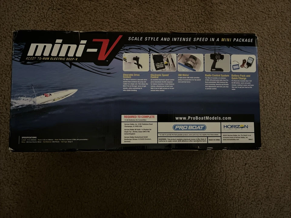 Pro Boat Impulse 14” Deep-V  Boat Radio Controlled + Radio READY 2 RUN - Image 4 of 4
