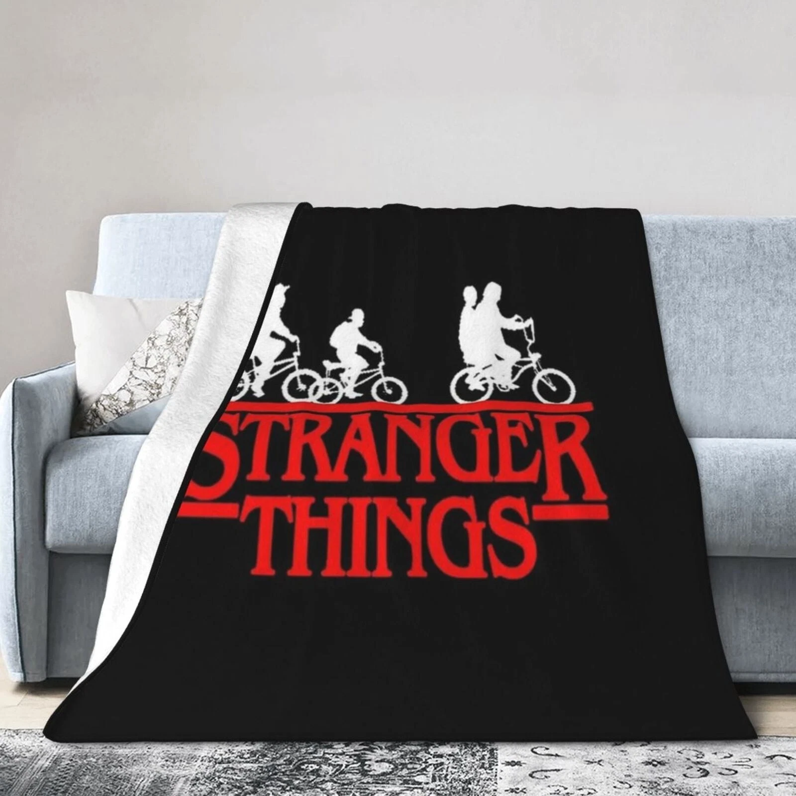 Stranger Things Retro 80s Hawskin Throw Blanket