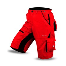 MTB Cycling Shorts Off Road Bike Coolmax Padded Detachable Liner Baggy Knicks