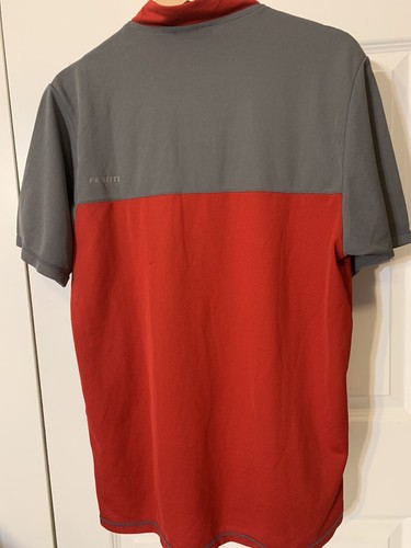 Maglia maglia running Feroti Sport uomo taglia XL rosso grigio 1/4 zip ciclismo - Foto 8 di 8