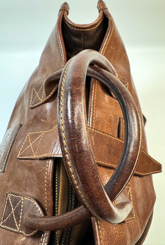 Campomaggi Teodorano Echtleder Tasche Beuteltasche braun Made in Italy RAR Modell sehr guter Zustand - Bild 7 von 19