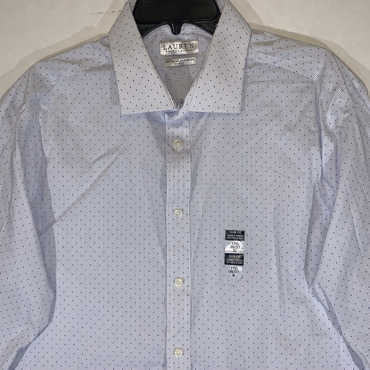 Lauren Ralph Lauren Nylon Slim Fit LS Button-up Shirt 17.5
