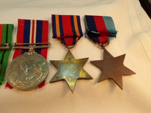 Militärmedaille "W LYON" Set X4 45 Sterne Burma Star War Medaille & Verteidigung (4055) - Bild 12 von 13