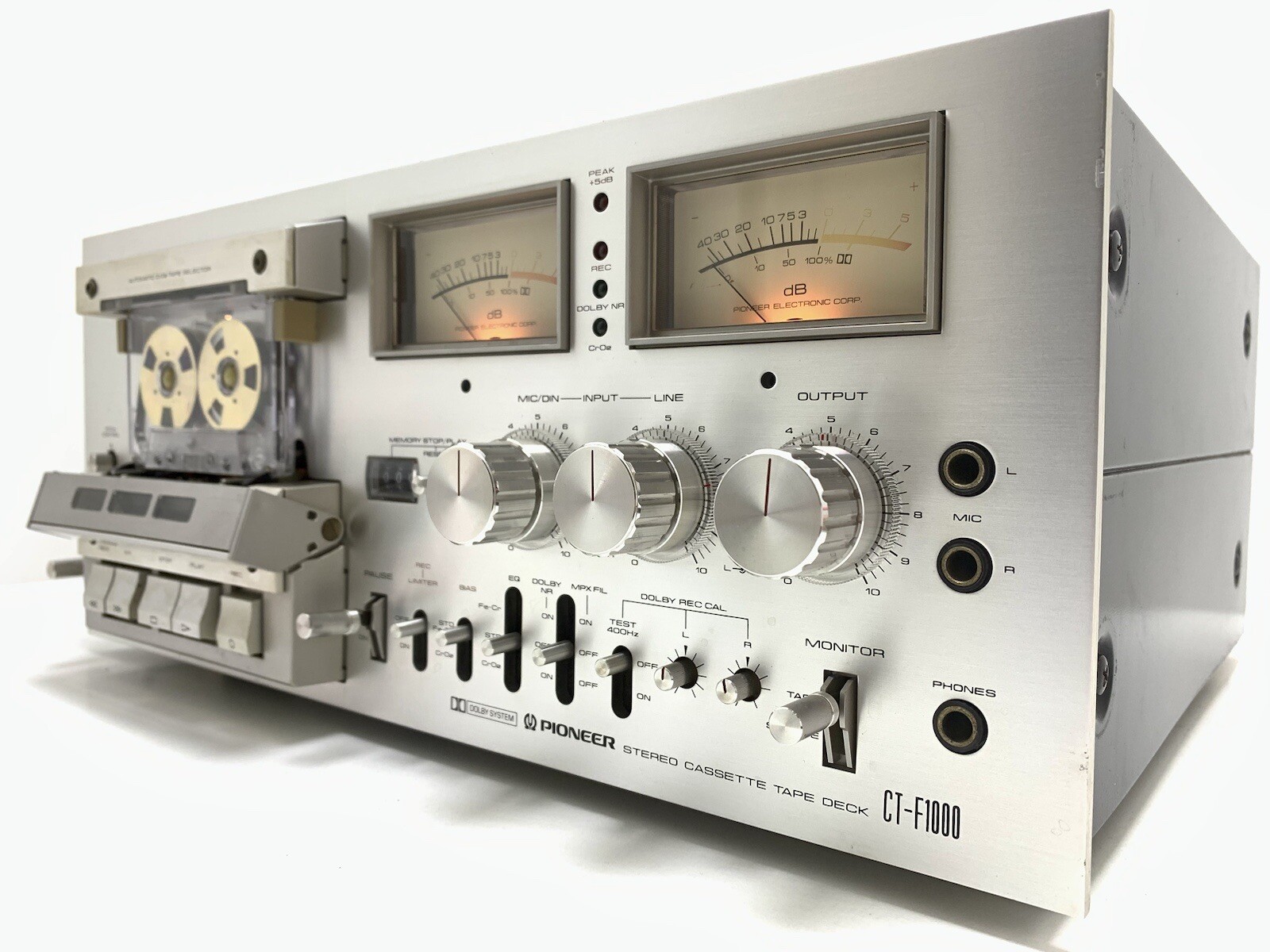 PIONEER CTF1000 3 Head Stereo Tape Deck Cassette Vintage 1977
