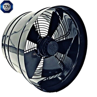 BVN Radial Rohrventilator 200 250 300 350 400 Lüfter Motor Abluftlüfter Gebläse