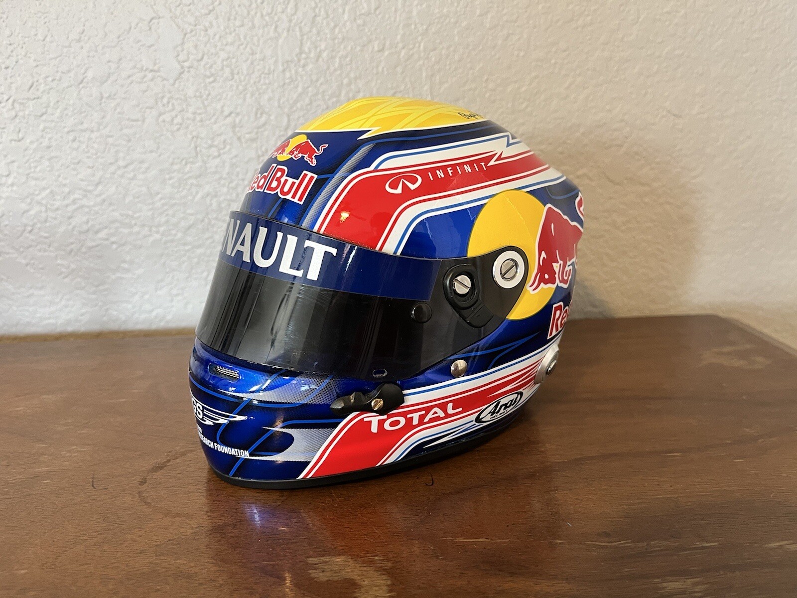 2012 Mark Webber VIP 1:2 Scale Infiniti Red Bull Racing F1 Helmet No Box