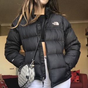 north face black puffer womens