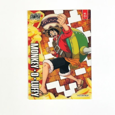 S7273 Monkey D. Luffy No.01 One piece Stampede Clear Card Japanese J11