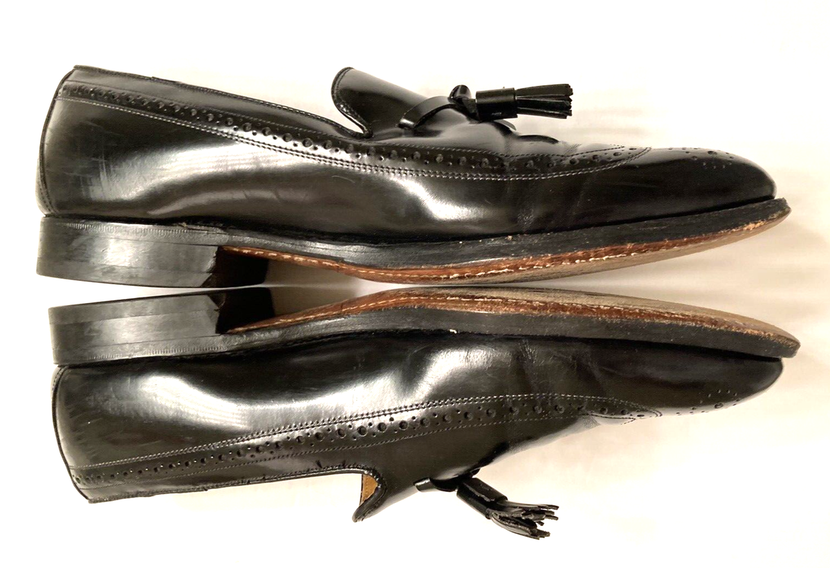 Johnston &Murphy ARISTOCRAT Made In USA Black Leather Size  display picture 1
