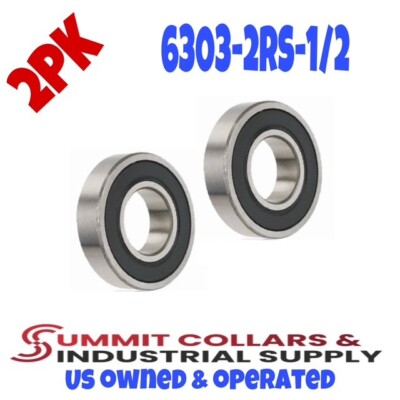 6203-2RS-1/2 Deep Groove Radial Ball Bearing [1/2in x 40mm x 12mm]