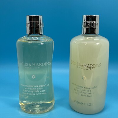Baylis & Harding Body Wash & Shower Cream Sweet Mandarin & Grapefruit 10.1 oz Ea