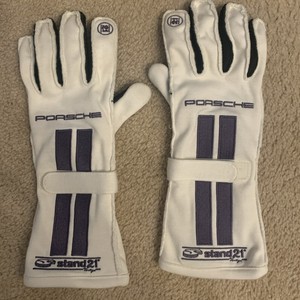 Porsche Race Driver Gloves Original. Warned Once. Sz 9.