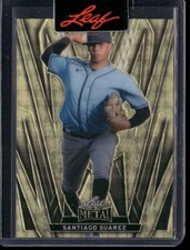 Marketplace image: 2024 LEAF PROOF 1/1 SANTIAGO SUAREZ SUPERFRACTOR METAL