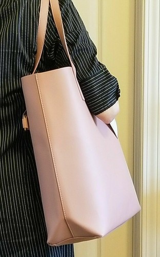 Borsa tote Michael Kors borsa blush oro grande borsa a tracolla shopper a tracolla NUOVA - Foto 3 di 12