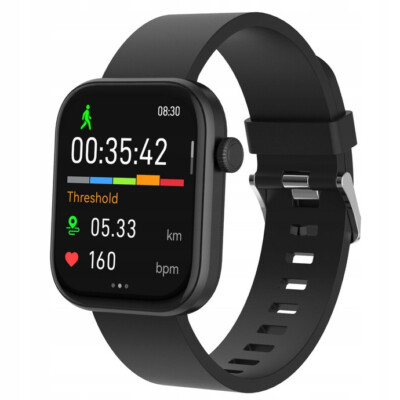 Smartwatch BT Anruf  Nachrichten Push 1,7 Full-Touch-Farbdisplay 8 Sportmodi neu