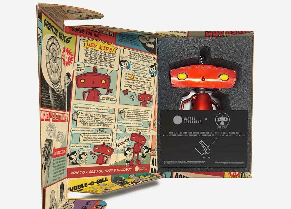 Mattel Creations BAD ROBOT JJ Abrams Mascot Premium Action Figure