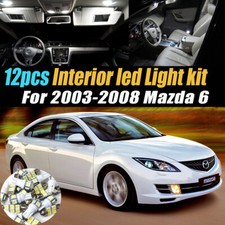 12pc Super White Car Interior Led Light Bulb Kit Pack For 2003-2008 Mazda 6 12pc Super White Car Interior Led Light Bulb Kit Pack For 2003-2008 Mazda 6