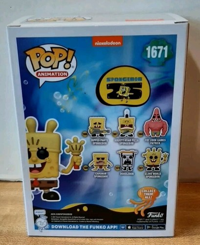 Funko Pop - Nickelodeon: Glove World Bob Esponja Pantalones Cuadrados #1671 ~ Nuevo 2024 - Imagen 4 de 5