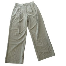 ASOS Design Women  s Tailored Wide Leg Khaki Pleated Detail Pants Size 10 NWT