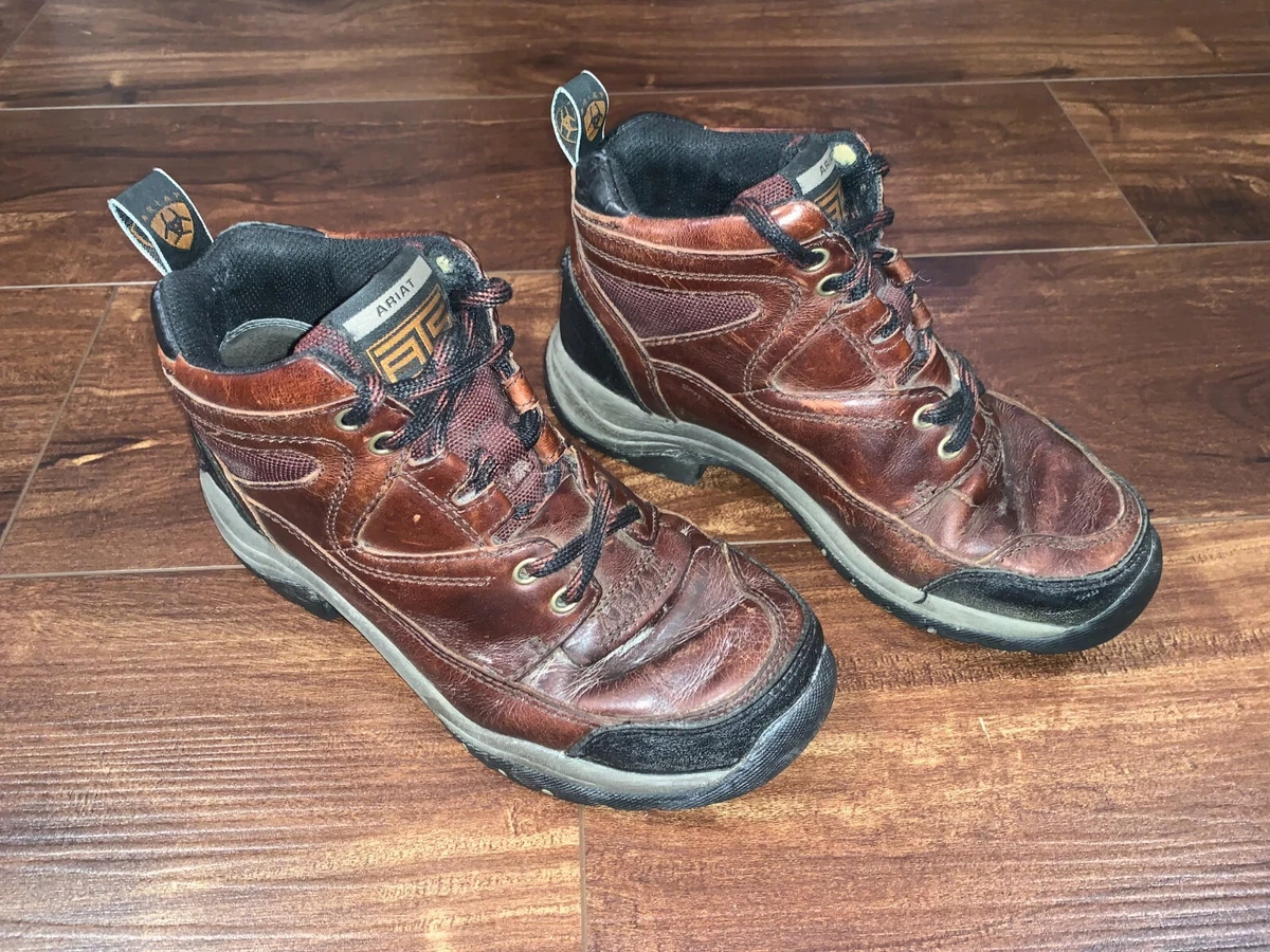 Ariat Terrain Cordovan ATS Leather Hiking Brown Boots Womens 6B 10004138 70063