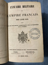 Annuaire militaire 1859 officiers généraux second empire Napoléon III