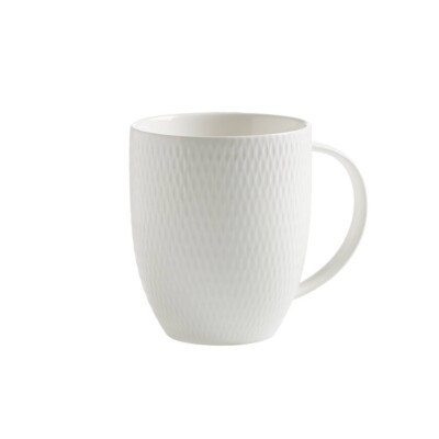 Becher, Tasse DIAMONDS ROUND für 400ml weiß Porzellan Maxwell & Williams