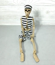 Skeleton Prisoner 15" Halloween Prop Hanging Decor Full Body Joint Articulation