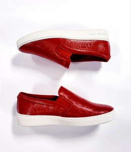 michael kors keaton slip on red
