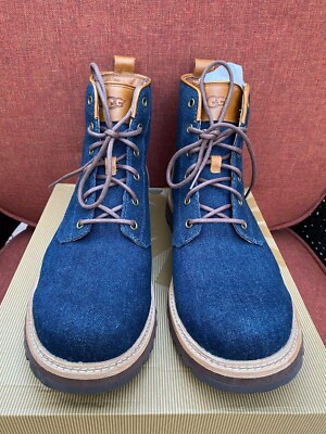 UGG - Huntley Navy Blue Denim Boots 11 Leather 1004844 2  display picture 3