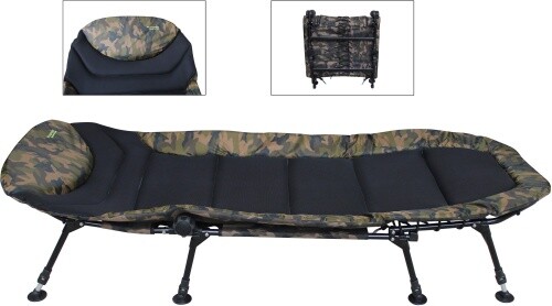 Angelliege Mk 5 Seasons Camou Pro Deluxe 8-Bein Karpfenliege-image