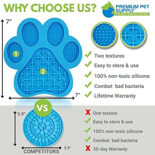 Dogs Silicone Licky Mats Pet Lick Food Feeding Mat for Dogs Cat Puppy Licky Mats - Picture 7 of 23