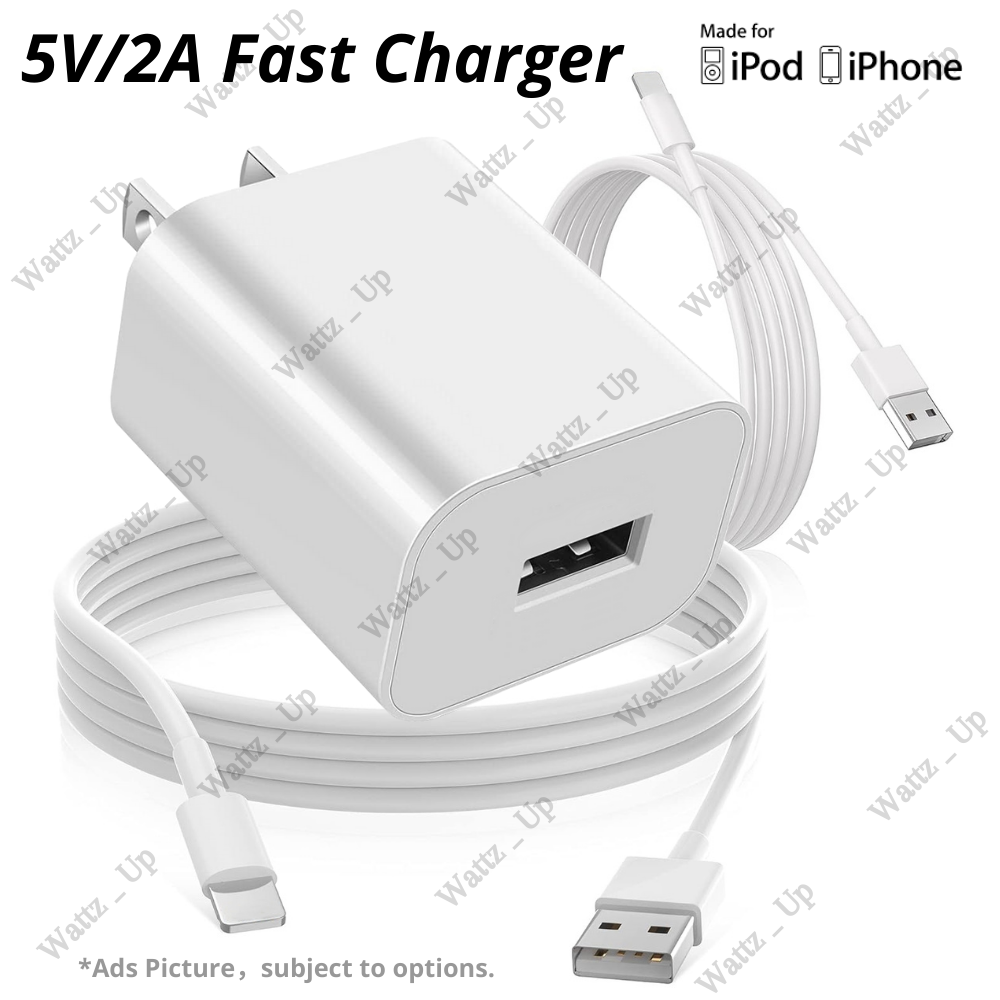 USB Fast Wall Charger Brick Charging Cable For iPhone 6s X XR XS 11  12 13