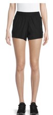 Athletic Works Women Plus XXXL 22 NWT 5 Core Running Shorts Tagless Black Soft