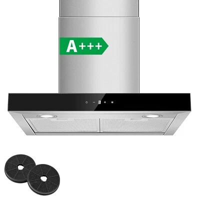 TOPSTRONG Dunstabzugshaube 60cm, abzugshaube Umluft/Abluft,3 Stufen Soft Touch Steuerund