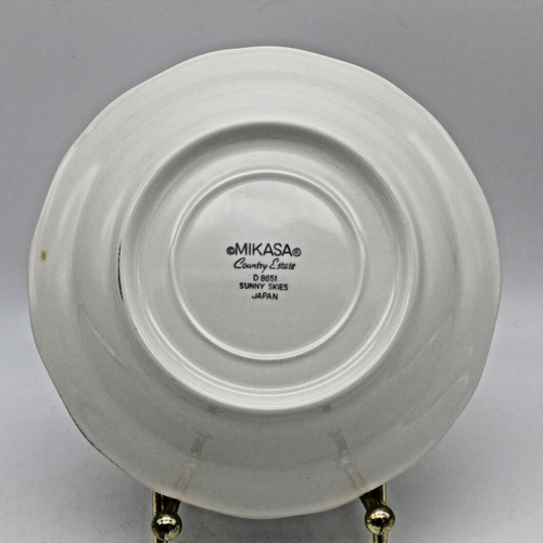 Cup & Saucer Set Mikasa Country Estates Japan Retired Sunny Skies 8651 Vintage - Picture 3 of 10