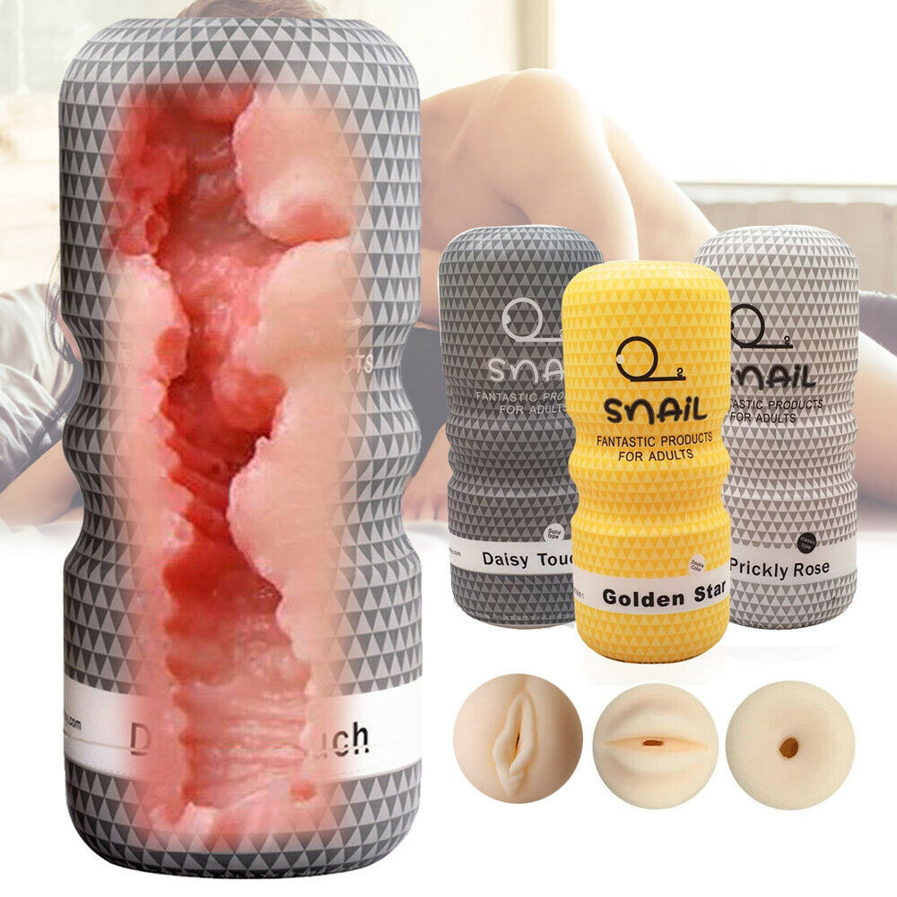 Male Deep SUCKING Masturbaters Pocket Pussy Stroker Cup SEX TOY FOR-MEN  Snail | eBay